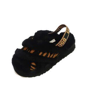 Ugg Disco Cross Tiger Print Platform Slides Sandals Size 7